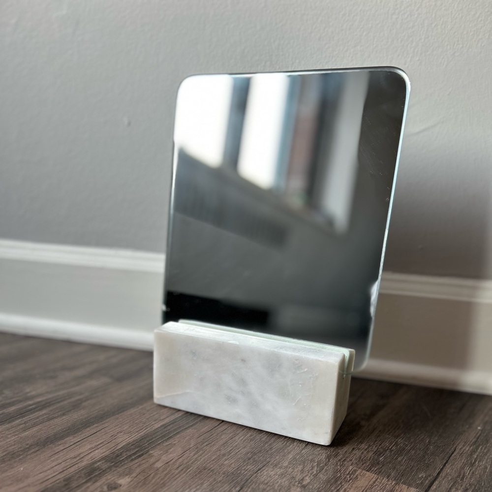 CB2 Marble Vanity Mirror